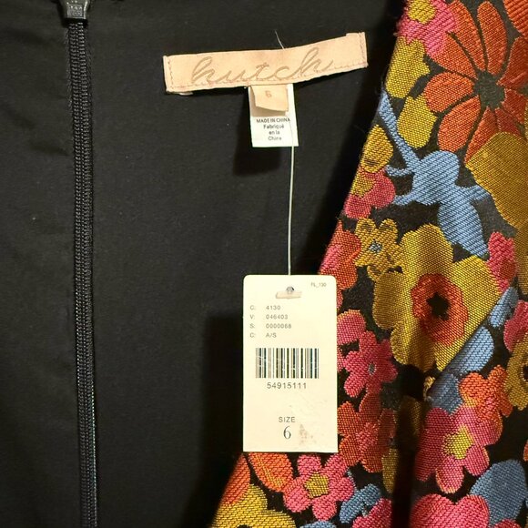 Anthropologie Hutch Floral Jacquard Dress 6 - Picture 8 of 14